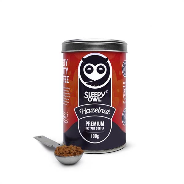 Sleepy Owl Hazelnut Premium Instant Coffee Imported